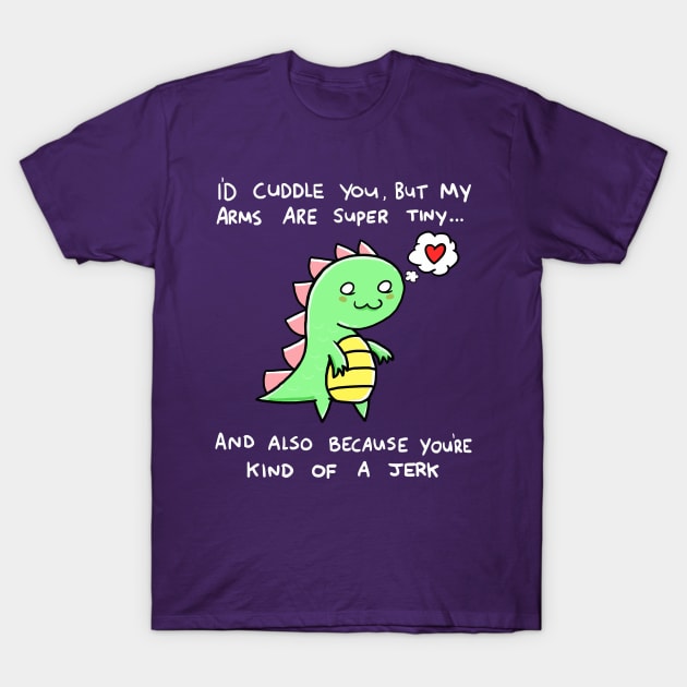 Cute Dinosaur Cuddle T-Shirt by CuteAndCrude